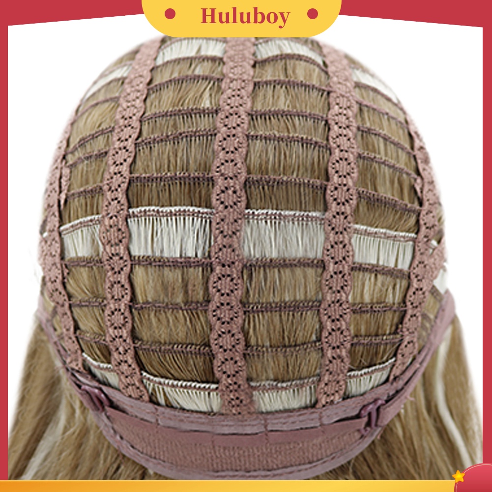 Wig Rambut Ekstensi Model Panjang Keriting Gelombang Warna Gradasi Untuk Wanita