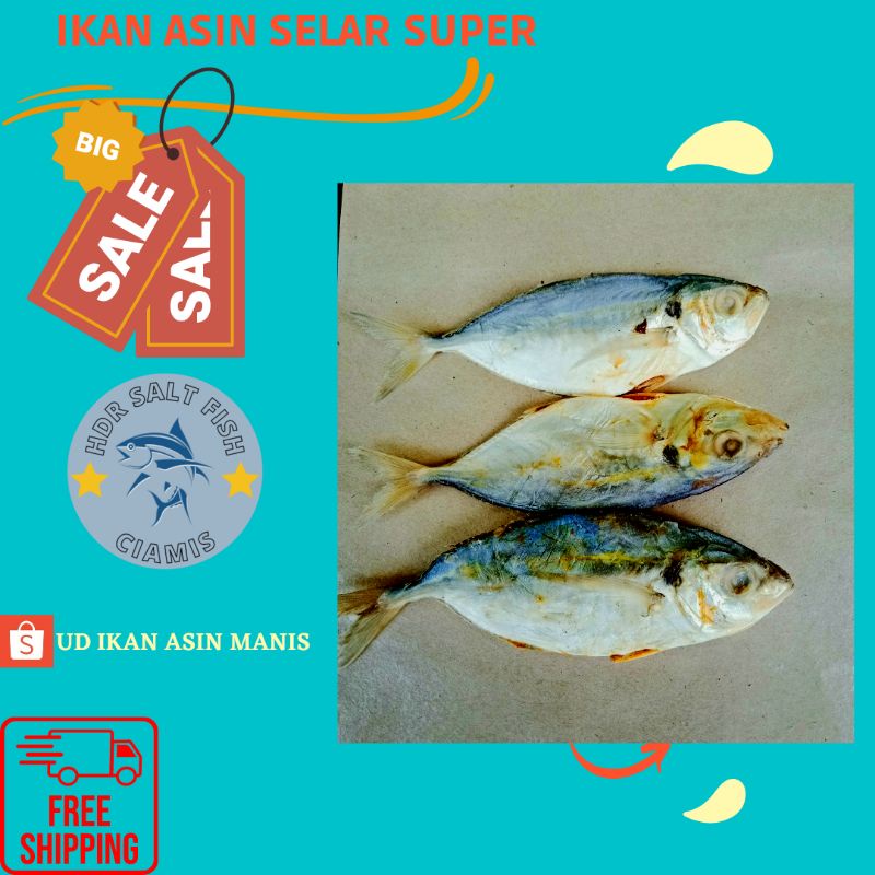 

ikan asin selar jumbo 500 gram