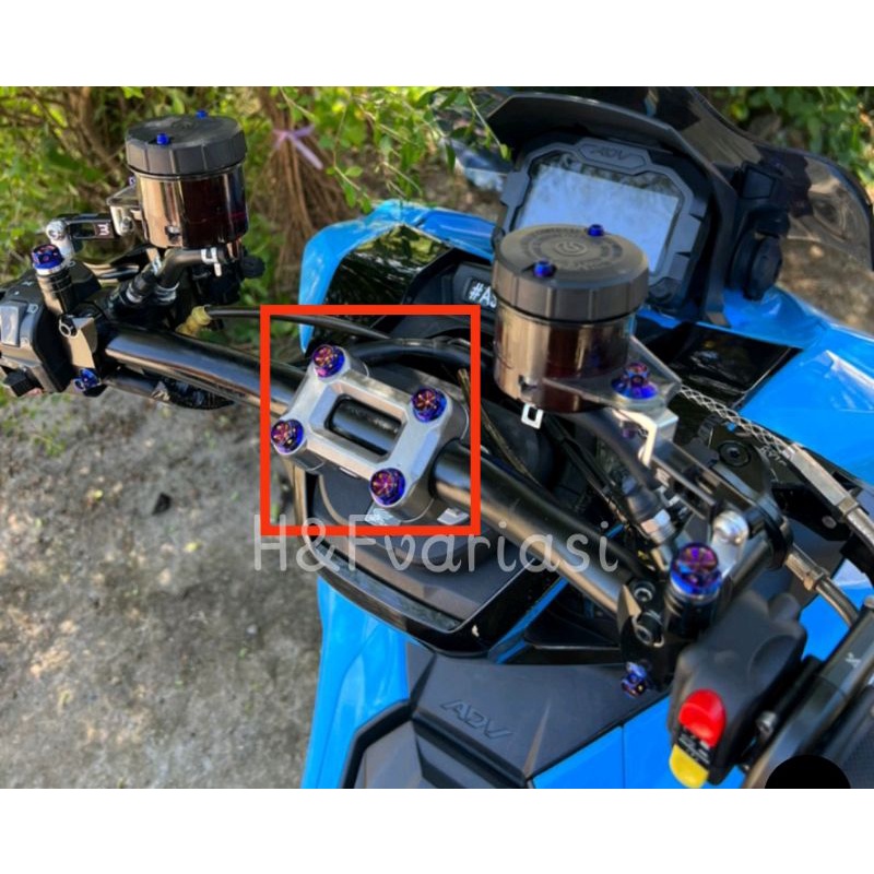 Set Baut Dudukan Stang/Riser Stang PCX 150 Probolt Original Stainless Thailand