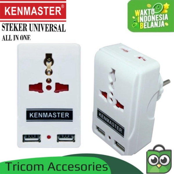 Jual Kenmster Listrik USB Steker Adaptor  Steker Berkualitas