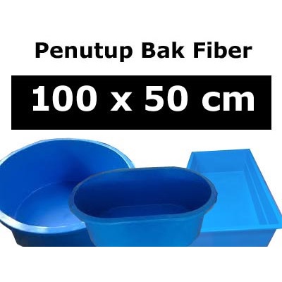 Penutup Bak Fiber Persegi 100 x 50 cm