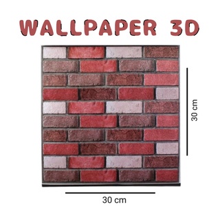 IKILOSHOP 3D Wallpapper Sticker Dinding Interior Rumah Motif Mudah Pasang