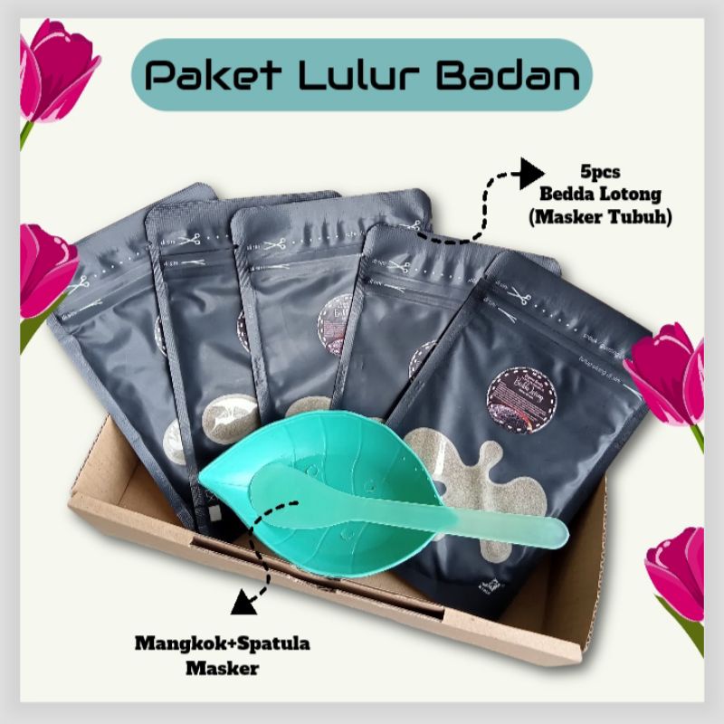 PAKET MASKER WAJAH ORGANIK LENGKAP | PAKET LULUR BADAN | Box Hampers Box Birthday Gift Box Graduation