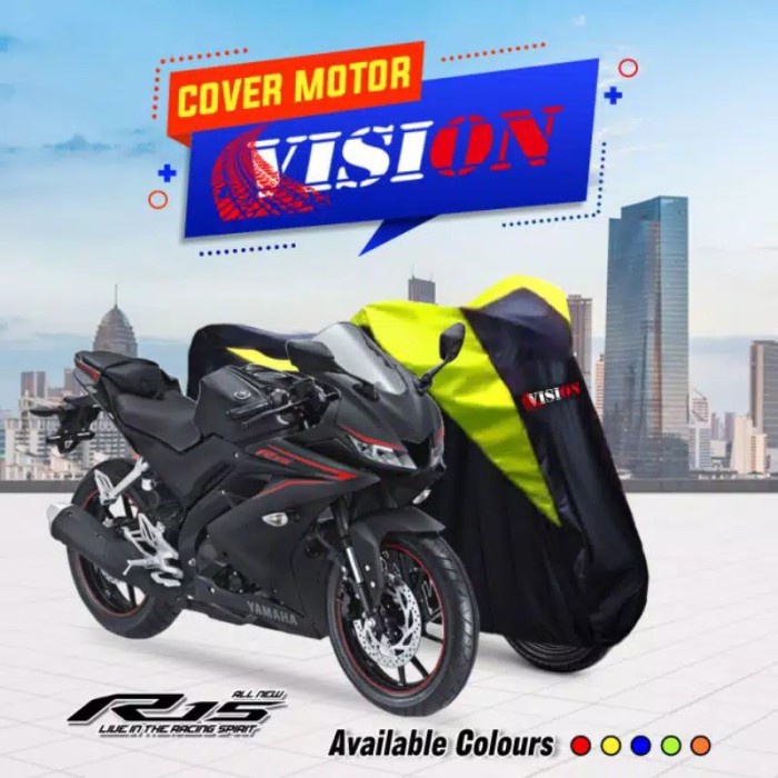 COVER SARUNG MOTOR YAMAHA R15 WATERPROOF ANTI AIR KUALITAS OUTDOOR