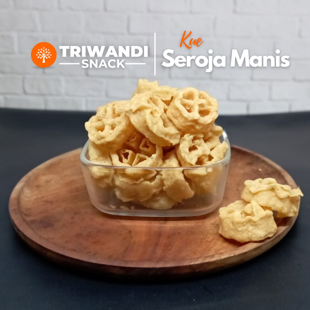 

Kue Seroja manis / kembang goyang 100 - 250 gr TRIWANDI SNACK oleh oleh bandung