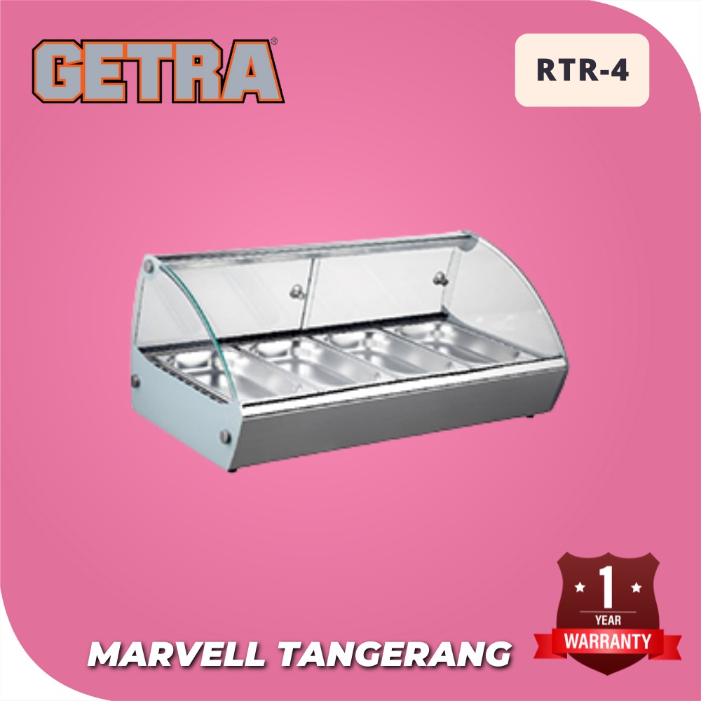 SHOWCASE WARMER GETRA RTR-4 ETALASE PENGHANGAT MAKANAN FOOD WARMER