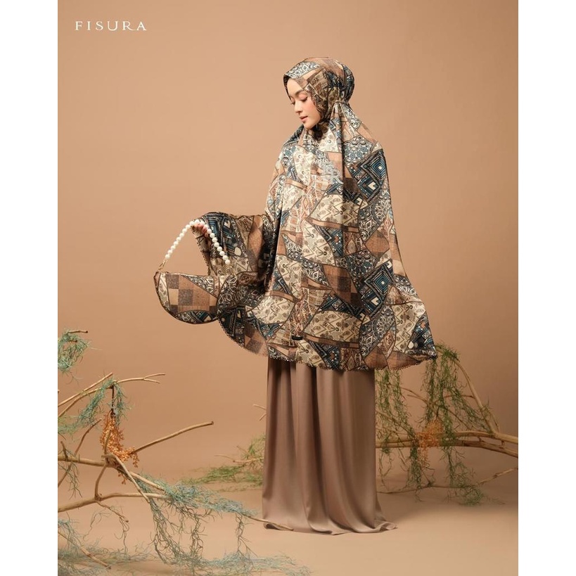 Mukena Mukenah Silk Premium Terbaru Aisyah Printing Pearl Series Ori Fisura Scraft BY ATHIRTEXTILE