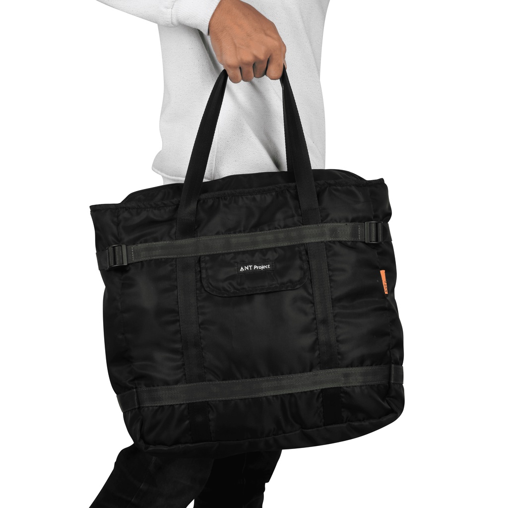 ANT PROJECT - Tote Bag FANCY Black - Tas Jingjing