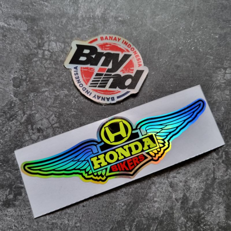 STICKER Stiker HONDA BIKERS Cutting