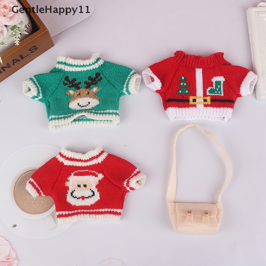 GentleHappy 20-30cm teddy bear doll duck Christmas series sweater Bag Plush Doll Clothes id