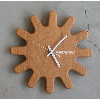 Jam Dinding Unik Kayu Jati Model Matahari