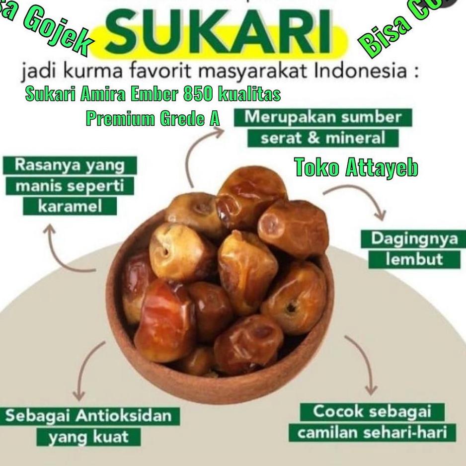 

GRATIS ONGKIR kurma Sukari Ember 850gr Fresh Kurma Ruthob Basah Al Qasim kualitas Premium Al Haramain ♨ 877