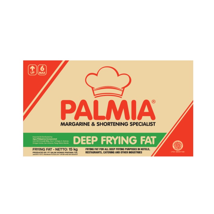 

PALMIA DEEF FRYING PAT/MINYAK PADAT REPACK