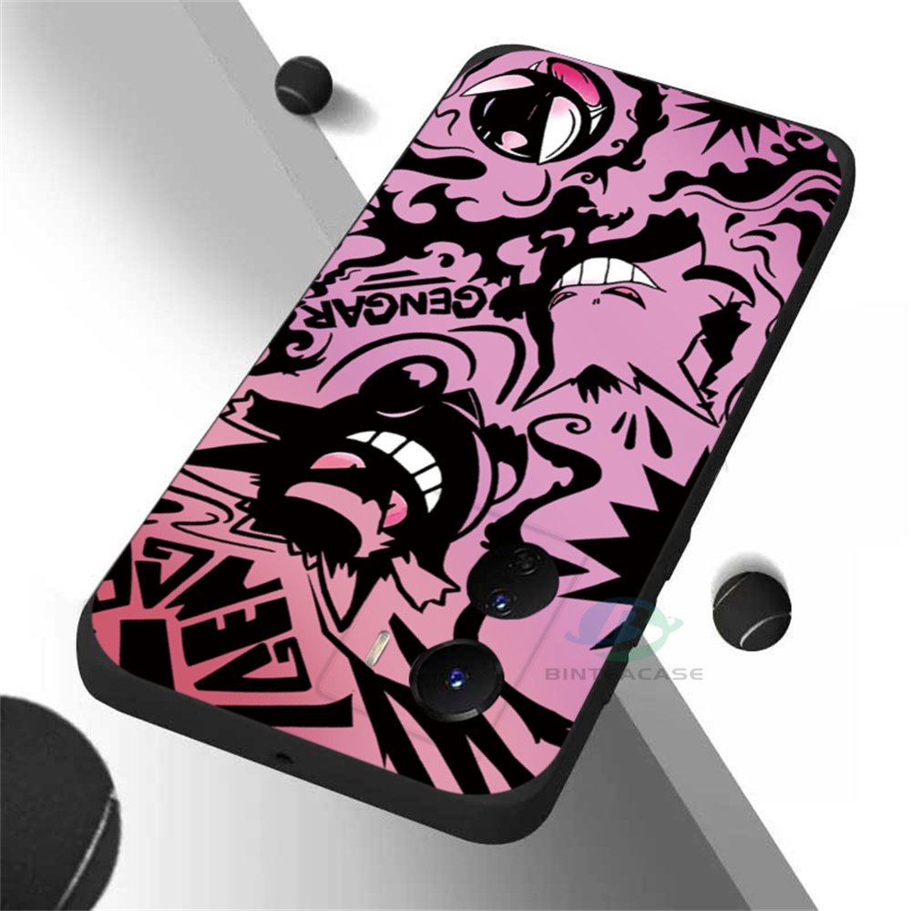 IPHONE Casing Compatible Untuk Iphone14 Pro Max IPhone13 Pro Max IPhone11 Iphone112 IPhoneXR XS 6 6S 78 Plus Gengar Pokemon Soft Silicone Phone Case Binteacase