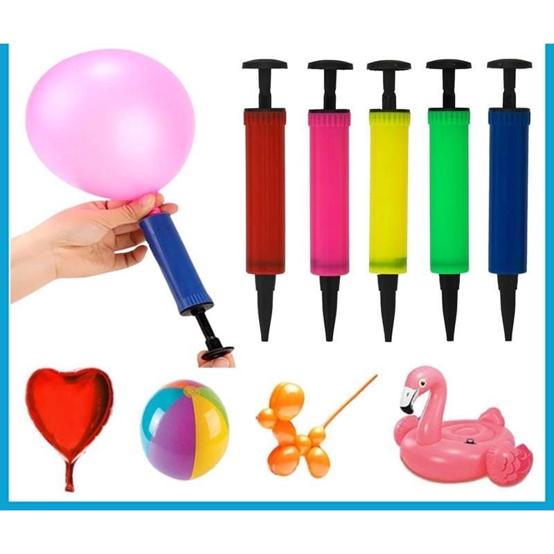 Pompa Balon Tangan Mini Manual / Alat Pompa Tiup Angin Ballon Bola Pelampung