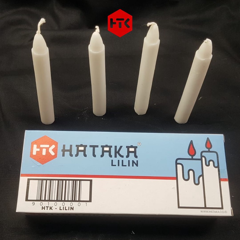 LILIN 1 KG MUAT 5 PAK ( 1 PAK ISI 8 PCS) LILIN PUTIH LILIN POLOS MURAH Tahan Lama HATAKA