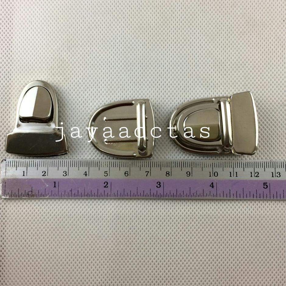 Special Favorit kunci sodok tas metal ukuran sedang per 12 pasang