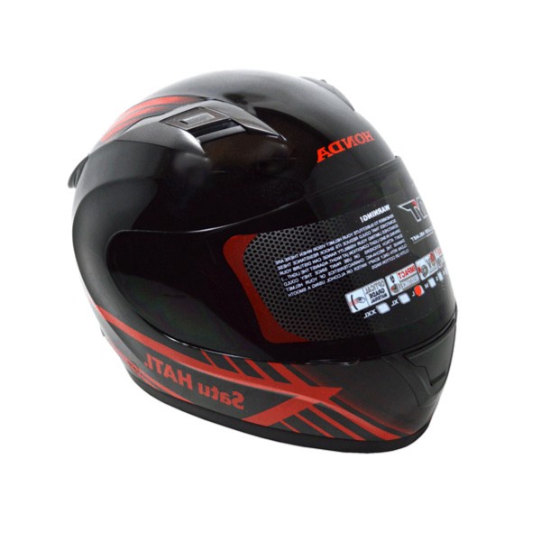 Helmet Honda Full Face KYT Black Red ORIGINAL.