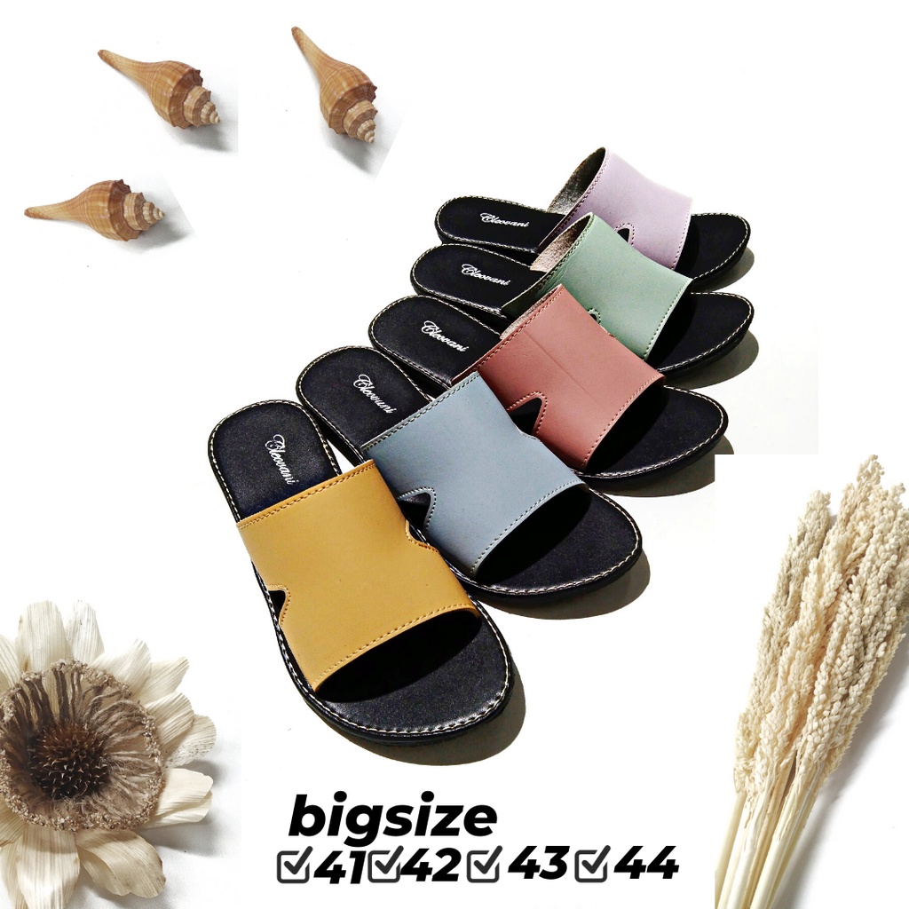 Sandal Wanita Jumbo Wanita Bigsize Sandal Kulit Wanita Sandal Slop Wanita Sandal Kokop wanita Sandal