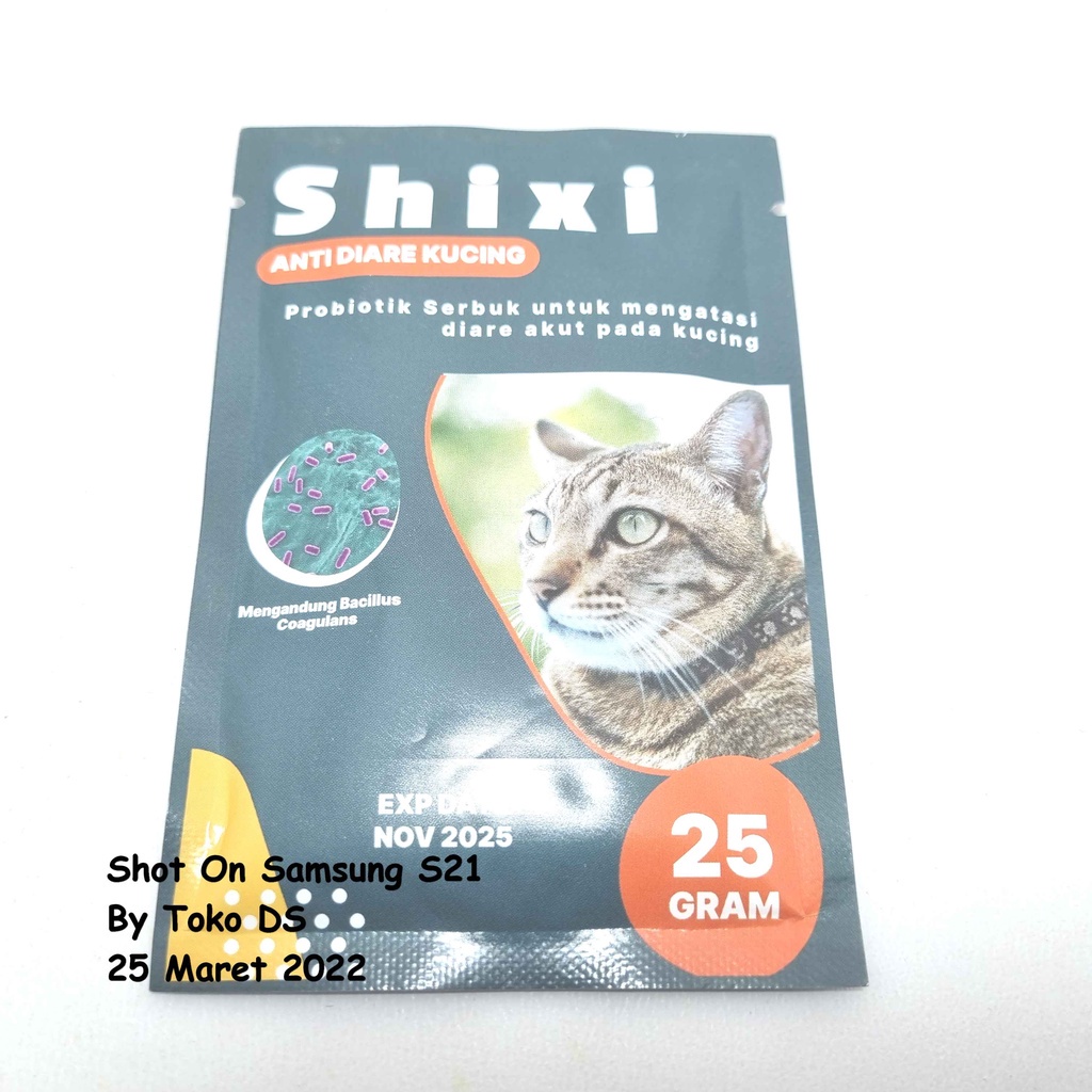Shixi Cat 25gr - Obat Diare Kucing Obat Mencret Berdarah Kucing Lemas