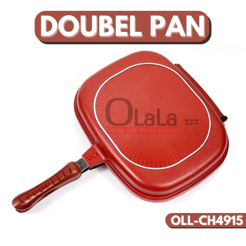 ( OJE ) DOUBLE PAN JUMBO PAN BOLAK BALIK SIDE PAN TM-CH4914 (28cm) / TM-CH4915 (32cm)