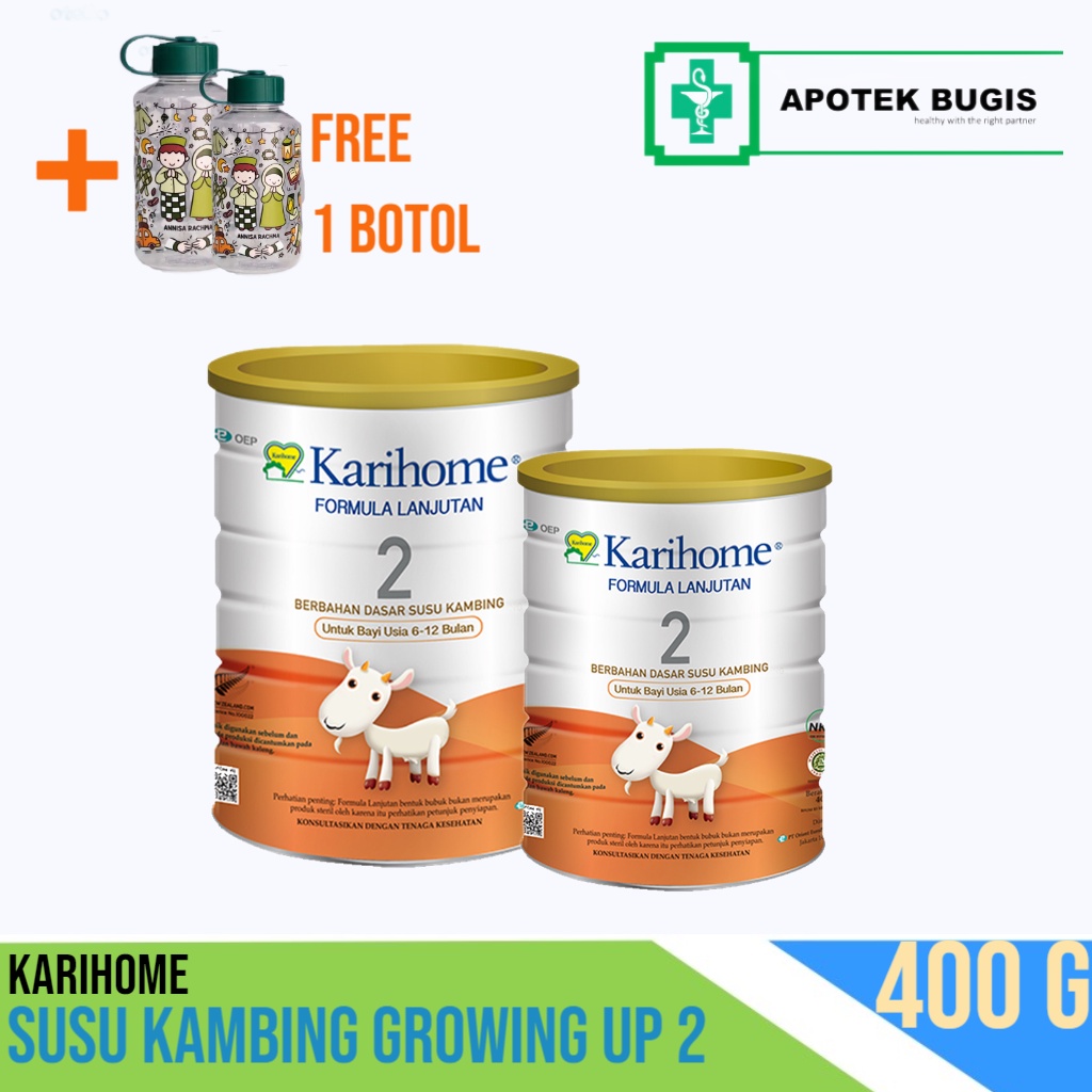 Karihome Step 2 Adult 400gr Goat Milk Susu Kambing Usia 6-12 bulan Tahap 2 Pertumbuhan Baby