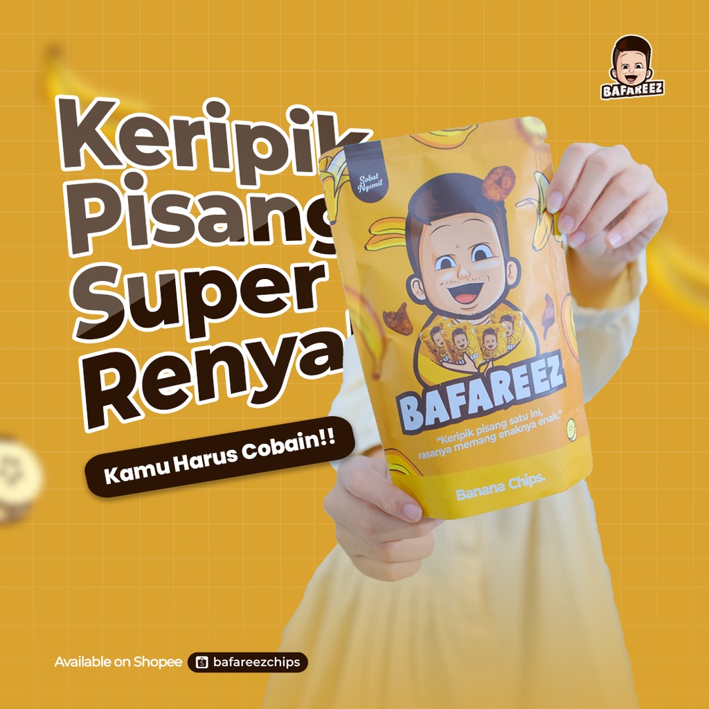 

Paket Reseller Gratis Emas Mini - Keripik Pisang Bafareez Chips