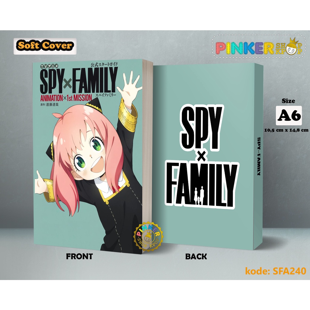

(SFA240) Pocket Note Anime Anya Roger X Spy Family Cover Softcover
