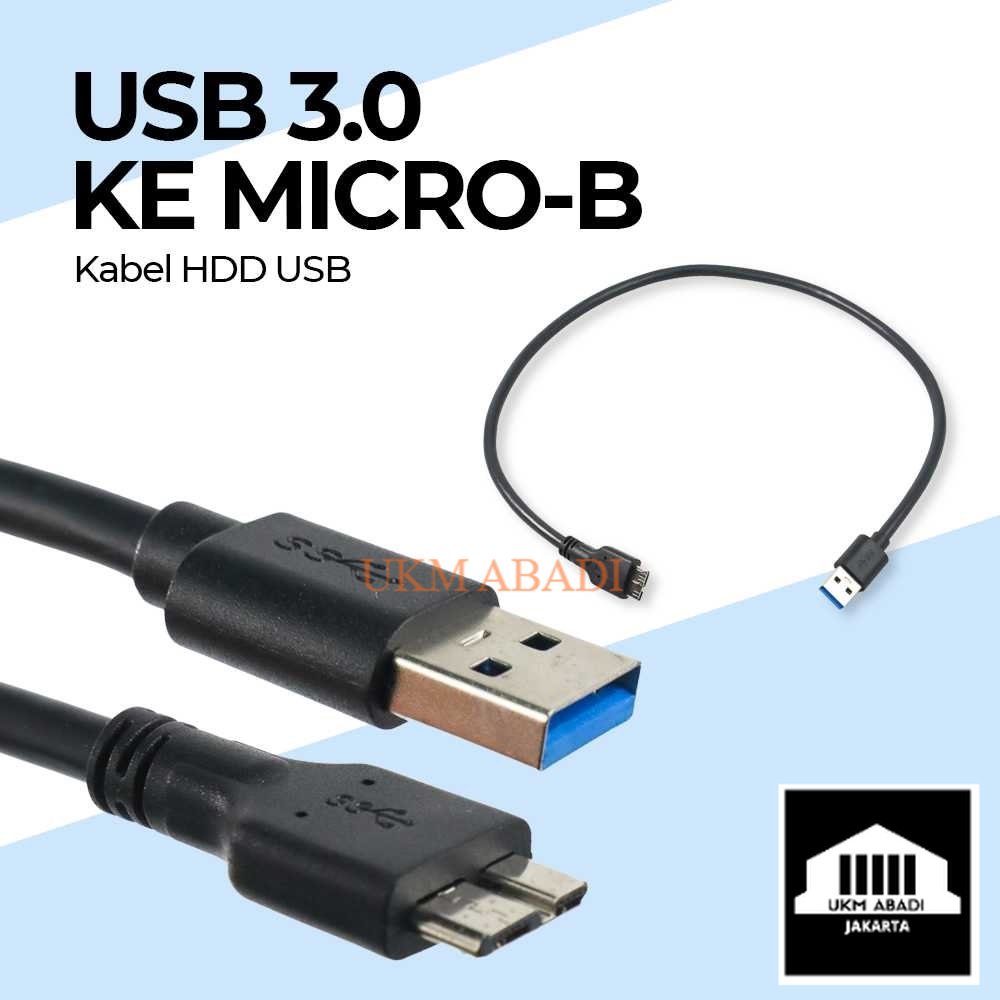 Kabel Konektor Hard Disk DD USB 3.0 to Micro B Cable OD5.5