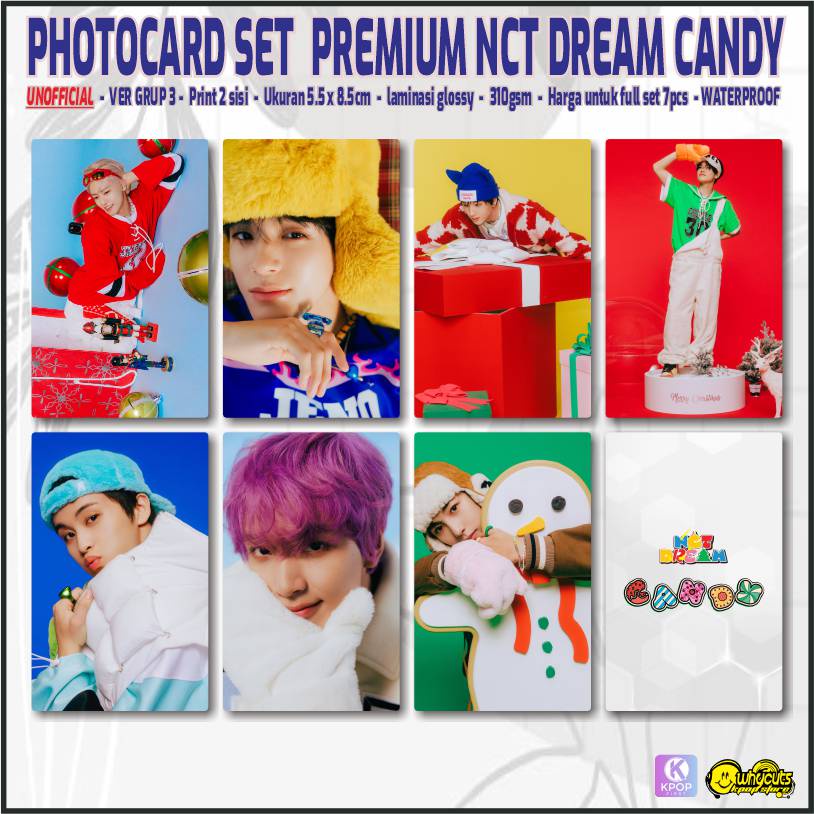 Unofficial Photocard set Premium NCT DREAM CANDY