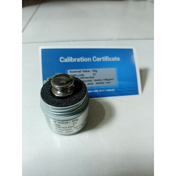 Batu Timbangan F1 50 Gr / Anak Timbangan F1 50 Gram stainless