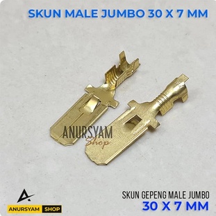 [101M] Skun Gepeng Male Jumbo 30 x 7 mm / Skun Male Jumbo Cowok