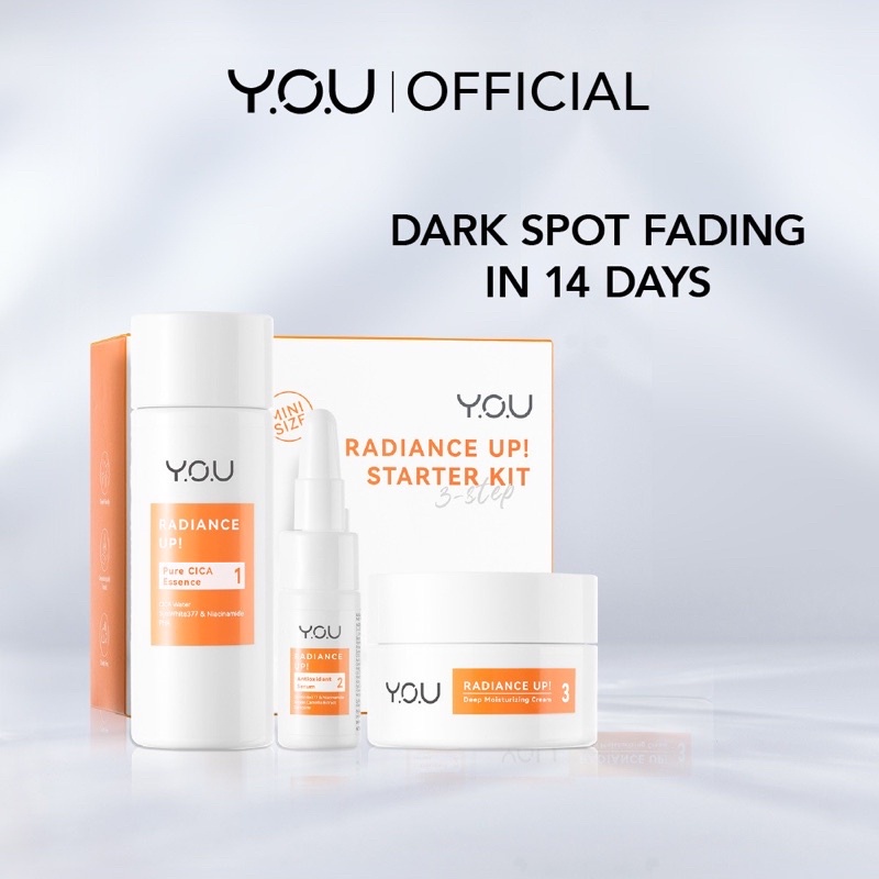 Y.O.U RADIANCE UP STARTER KIT 3 STEP YOU MINI SIZE