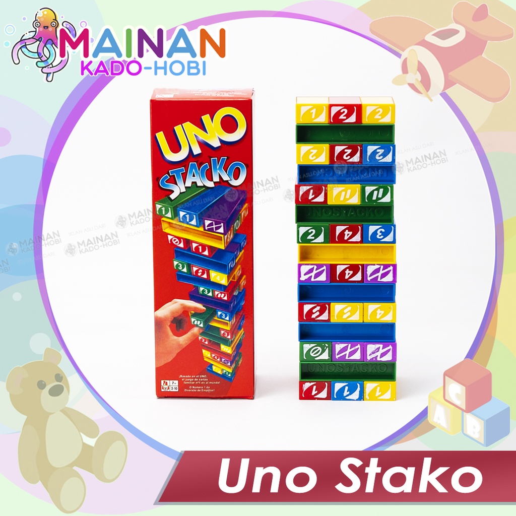 MAINAN ANAK BOARD GAME FAMILY MENARA BALOK UNO STAKO TOYS