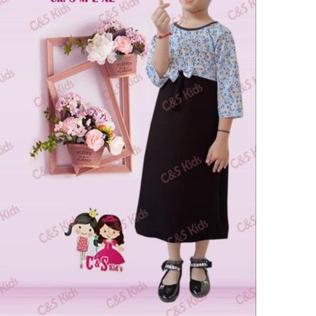 GRATIS ONGKIR✅DRESS ANAK TURUN NAIK VIRAL TIKTOK MOTIF / 604|RA9