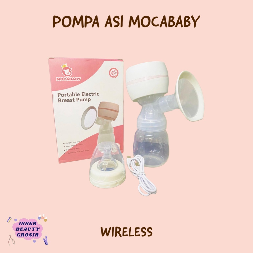 Pompa Asi New Wireless Mocababy / Mocababy New Breastpump Electric Wireless Tanpa Rasa Sakit