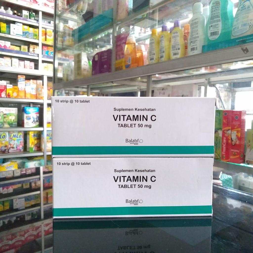 VITAMIN C 50 MG BALATIF 1BOX @ 10 STRIP vitamin c