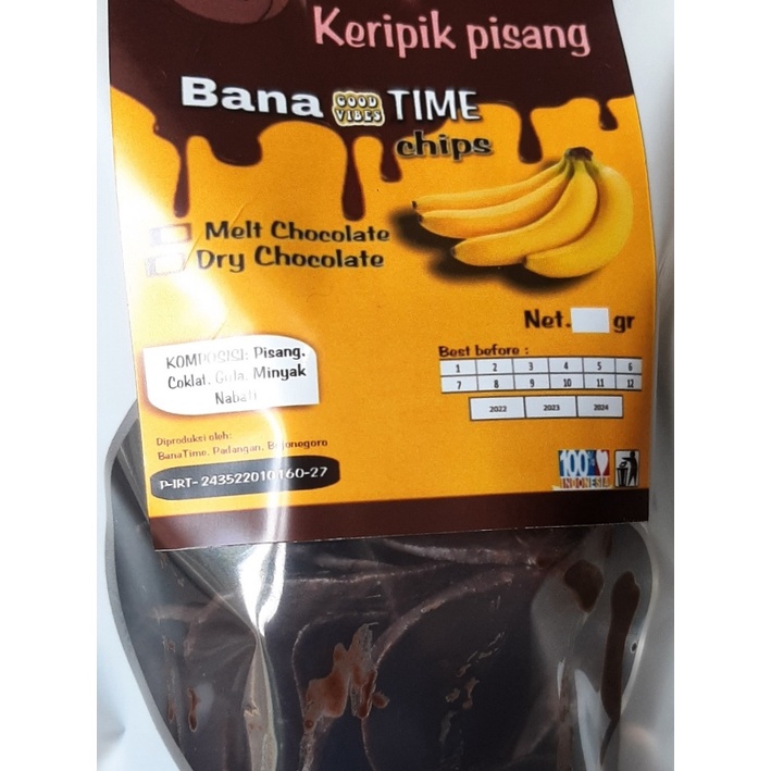 

BanaTime Keripik Pisang Melted Coklat Premium 100gr