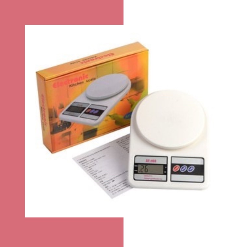 Timbangan Dapur Digital SF400 10Kg FREE BATERAI Kitchen Scale SF 400 Kapasitas Kue Tepung Bahan LCD