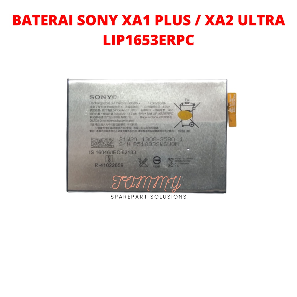 Baterai Batre Sony XA1 Plus / XA2 Ultra LIP1653ERPC Kualitas Original