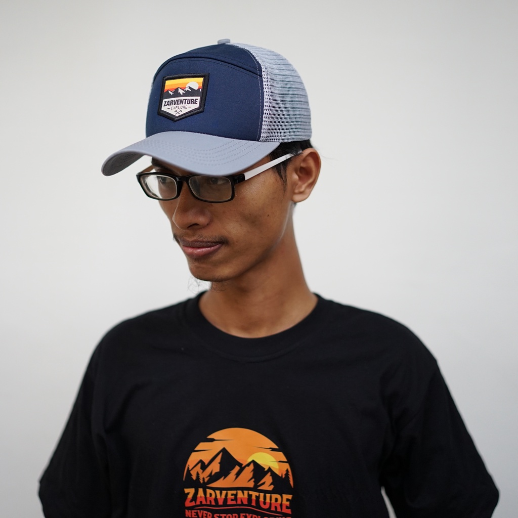 Zarventure Topi Trucker 93 Jaring Kanvas