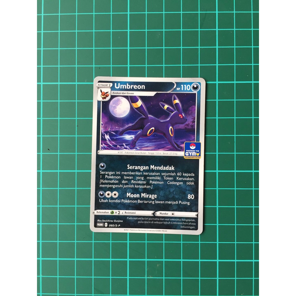 Umbreon Promo GYM Kartu Pokemon TCG Indonesia