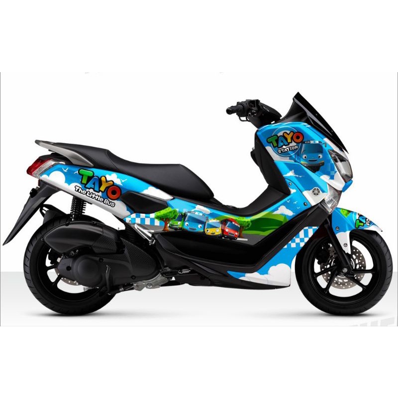 Decal stiker Nmax Old 155 TAYO motip biru fullbody