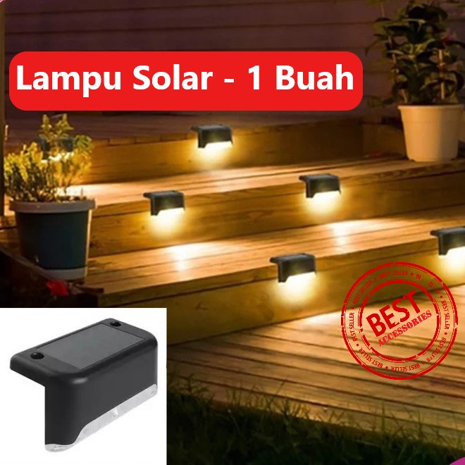 Lampu Hias Taman Tangga Railing Atap Tenaga Surya Panel Solar Cell