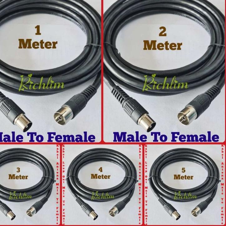 STA206 Kabel Loop Out Antena TV Male To Female / Kabel Antena TV Jumper/Paralel antena cewek cowok +