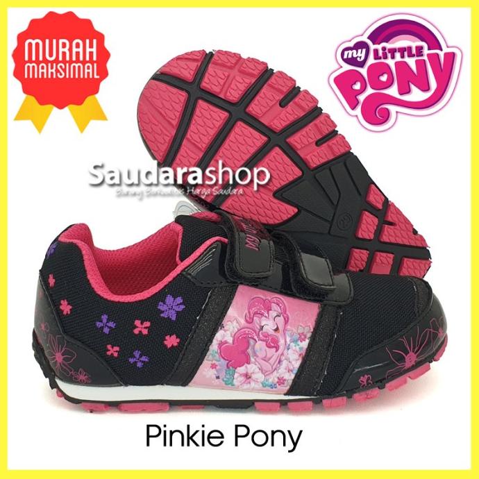 Sepatu My Little Pony Pinkie Pony Hitam Pink / Sepatu Little Pony
