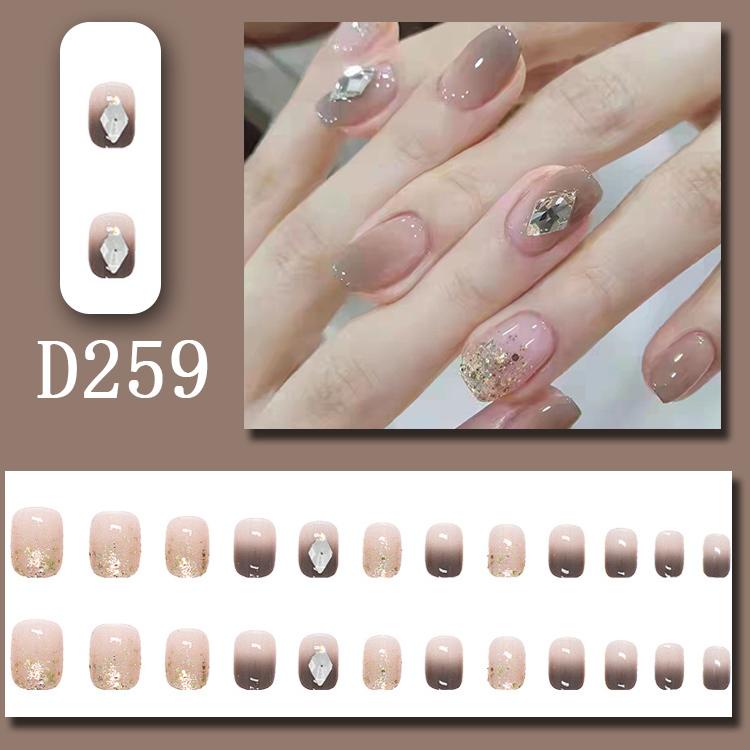 MSY Kuku palsu Tipe MJ/D/WR 24 pcs Fashion Acylic Free lem 2gr/Fake Nail Art