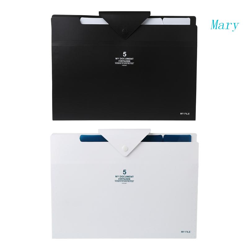 Mary 5layer Expanding File Folder Organ Bag A4 Organizer Paper Hold Document Folder