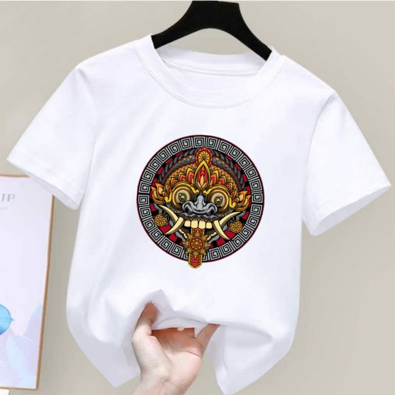 Baju Kaos Anak Laki Barong Atasan Anak Cowok usia 2 sampai 10 tahun Kaos Distro Anak