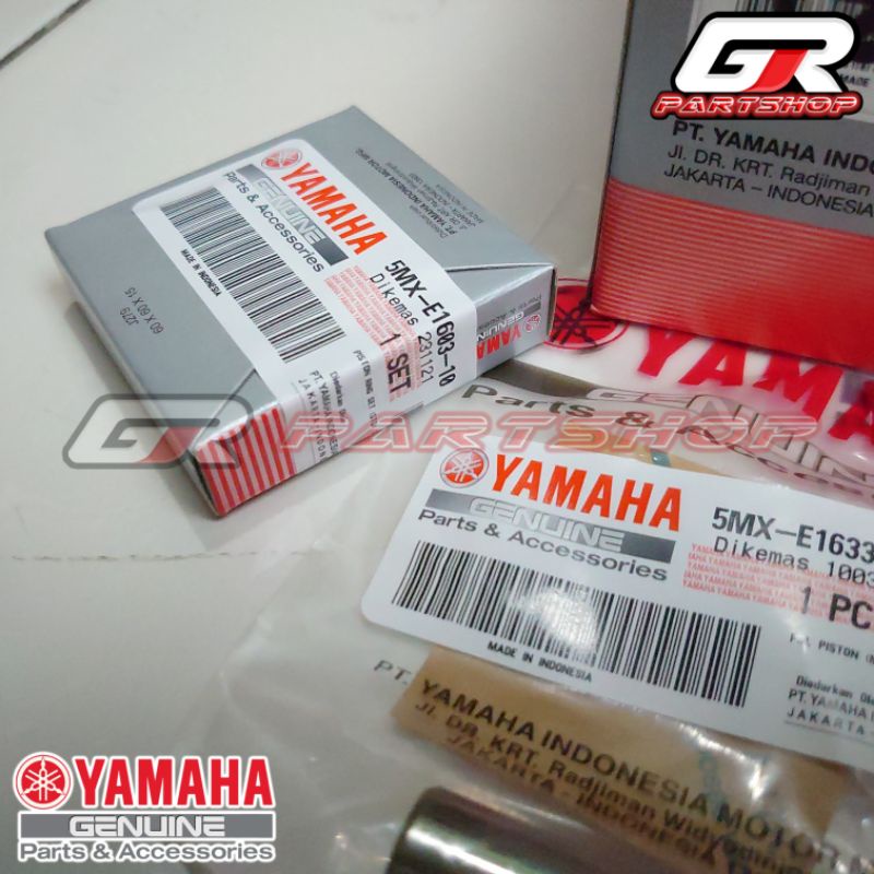 PISTON KIT 5MX MIO SPORTY SMILE SOUL FINO NOUVO ORI YGP ORIGINAL YAMAHA SEHER SET